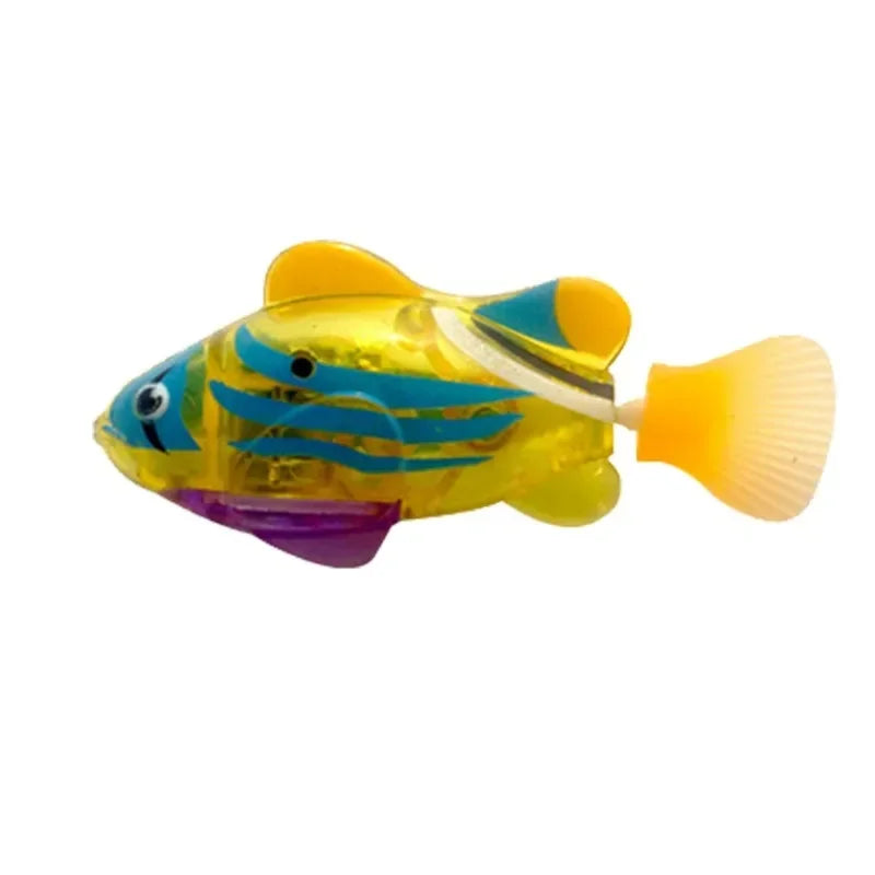 New Cat Toy LED Interactive Swimming Robot Electronic Fish Toys Cute Styling Glowing Simulation Electric Fish Toy Pet Products
