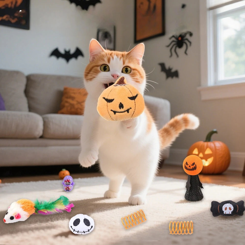 Halloween Cat Chew & Play Toys