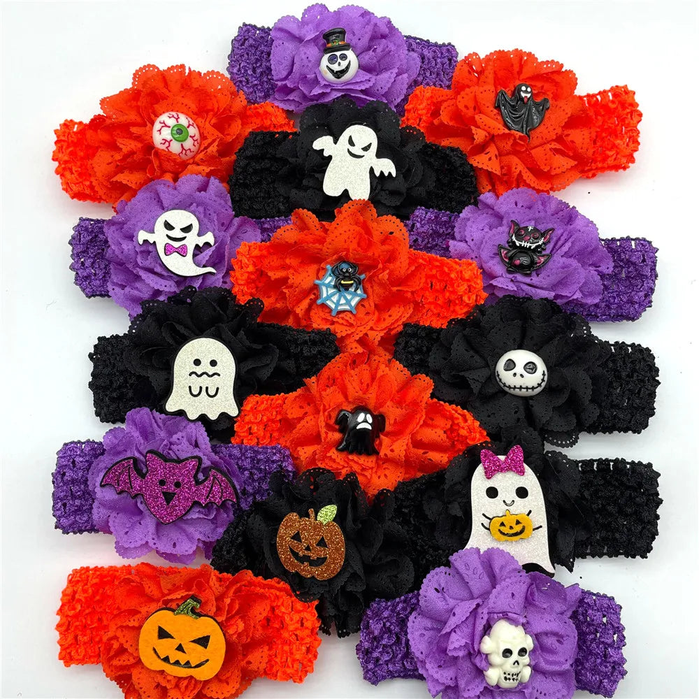 50pcs Halloween Dog Bow Tie Set
