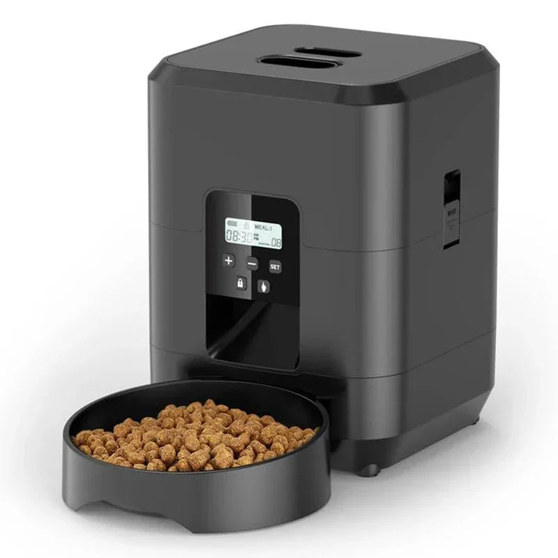 2L Push Button USB Automatic Pet Feeder Smart Cat Feeder Slow Dog Feeder with Timer Pet Feeder Pet Supplies Food Bowl