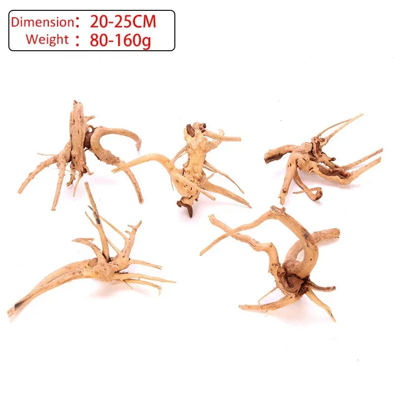 Fish Tank Decoration Natural Wooden Small Habitat Roots Driftwood Scenery