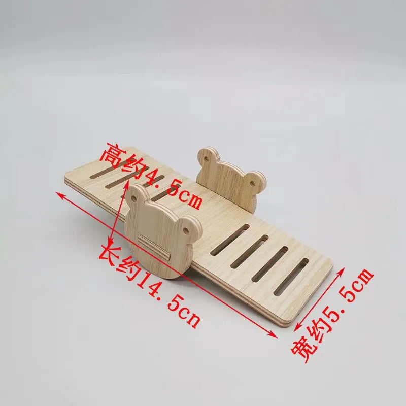 Hamsters House DIY Wooden Gerbil Hideout Bridge