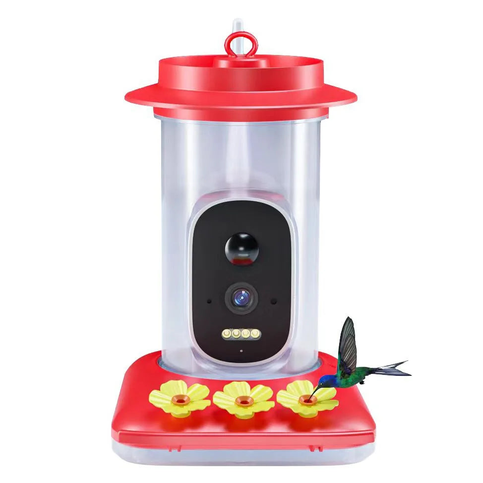Smart Hummingbird Feeder Bird Pet Feeder Outdoor APP WIFI Ant-proof AI Bird Recognition Camera for Canary Hummingbirds
