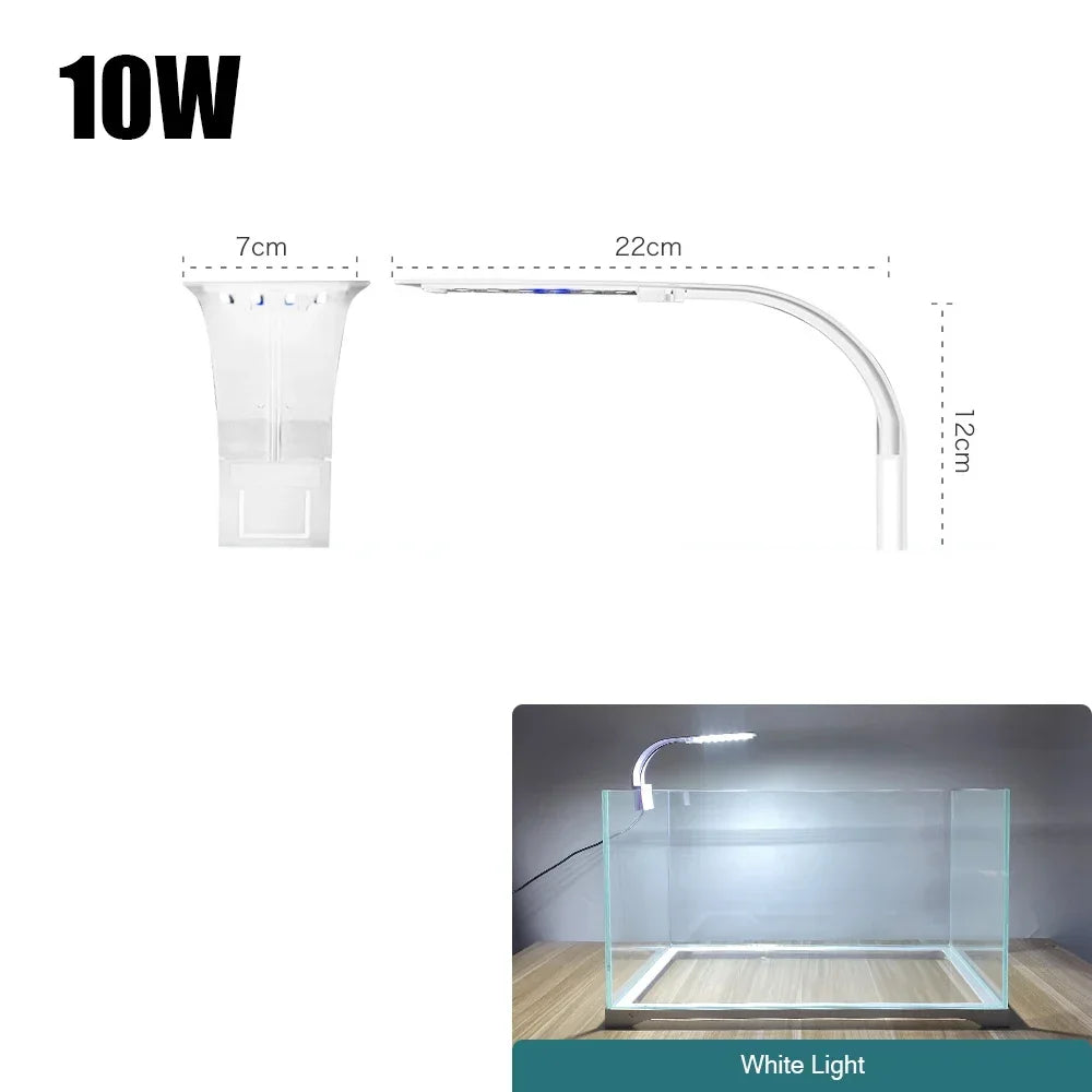 Aquatic Plant Lighting Waterproof Clip-on Lamp For Fish Tank Plants Grow Light