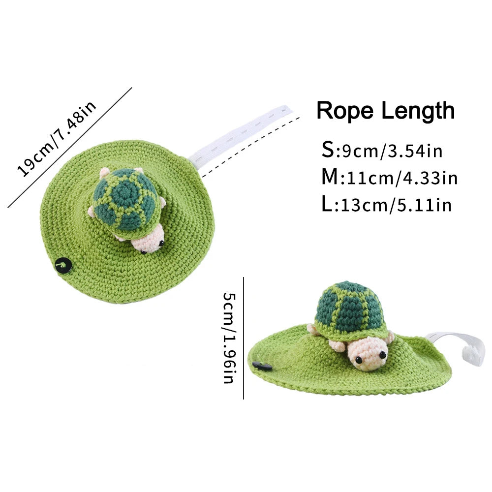 Handmade Turtle Sweater – Adjustable Warm Knitted Bee Costume for Tortoises