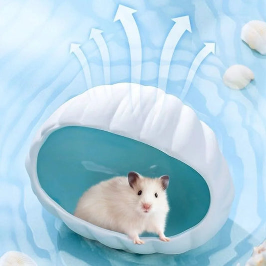 Desktop Ornament Ceramic Hamster Nest Cooling Cartoon Pet Shelter Cute Creative Hamster Bed Jewelry Storage
