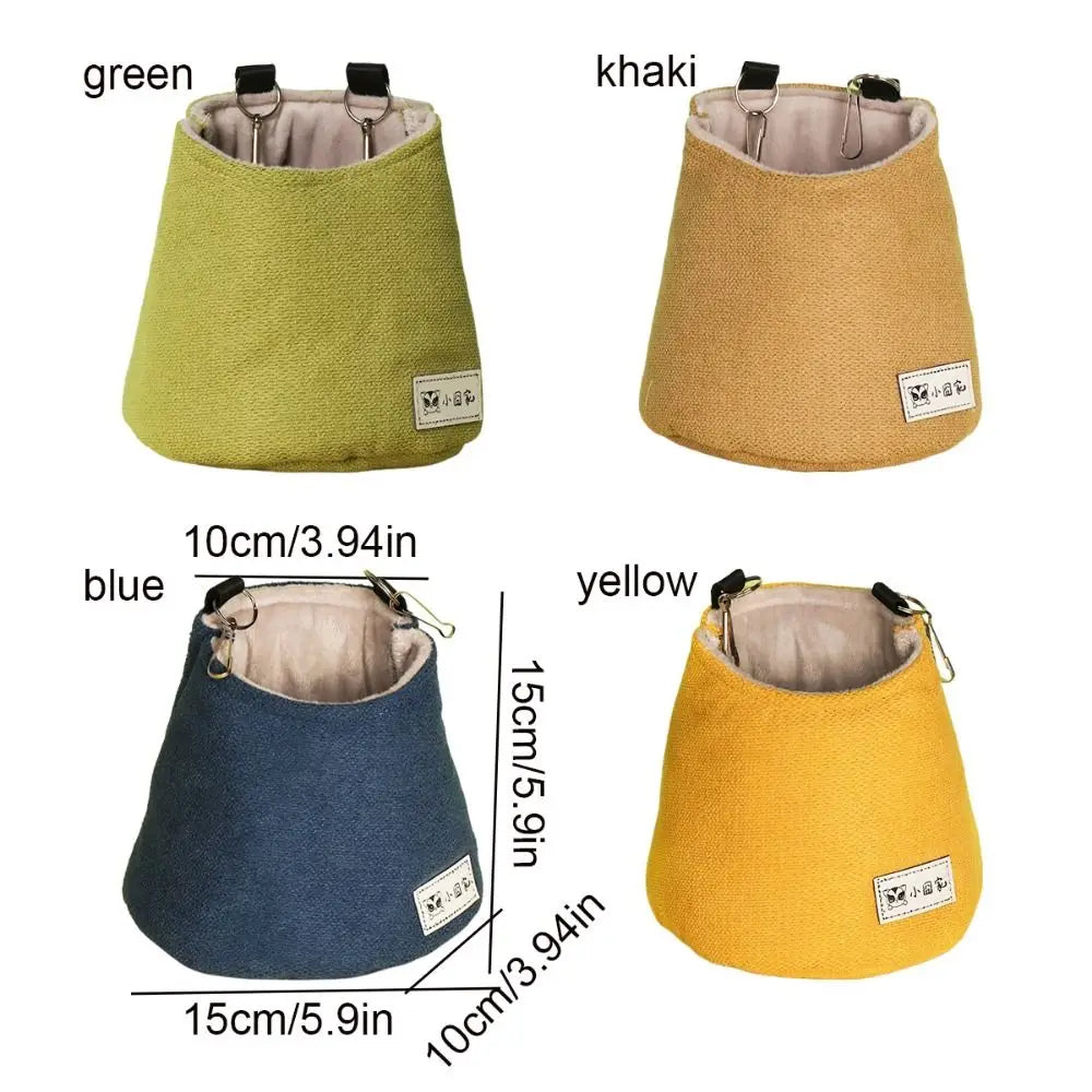 Opening Winter Sugar Glider Pouch Cloth/Plush Soft Squirrel Bed Cage with Hook Comfortable