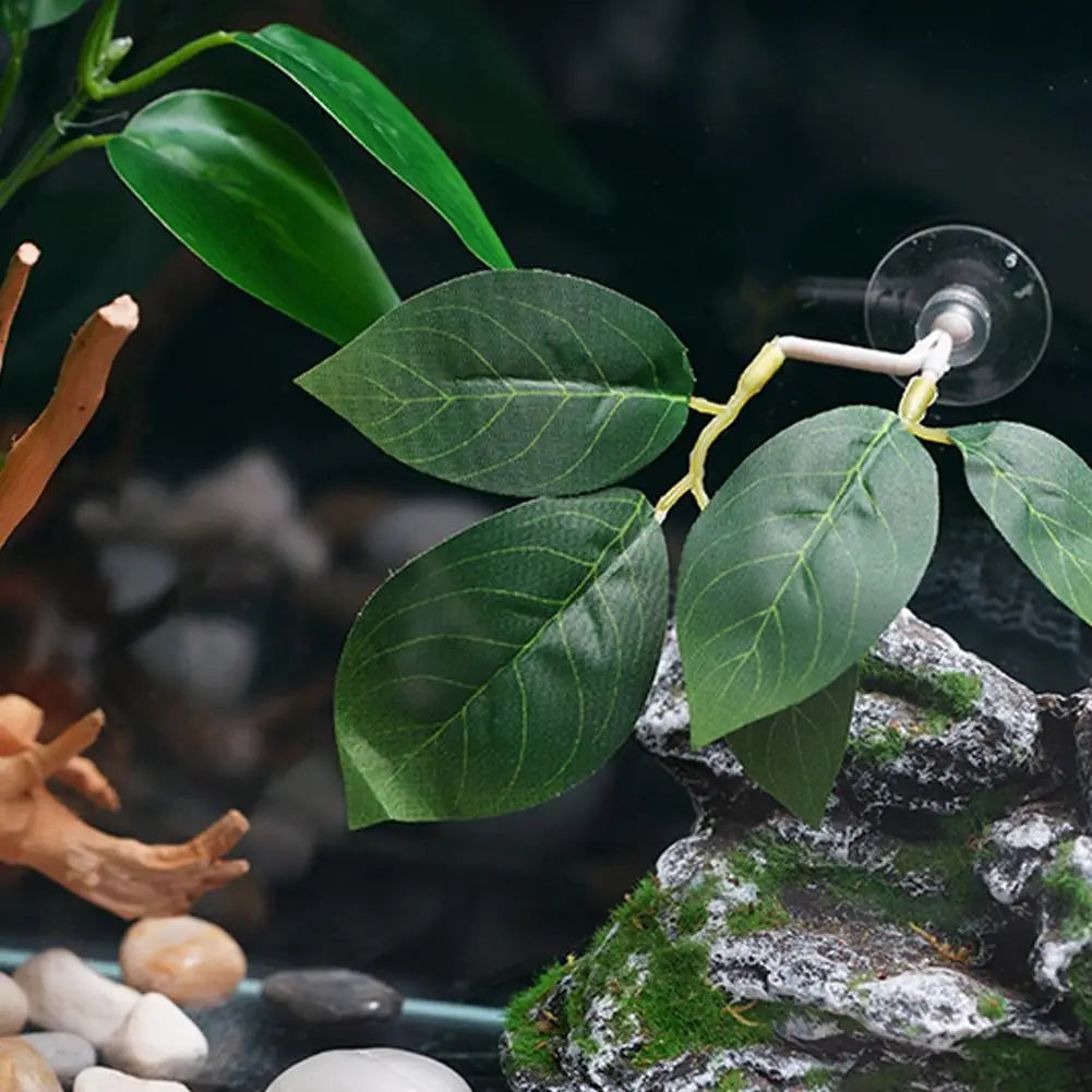 New Fish Tank Simulation Leaf Fighting Fish Resting Laying Eggs Ornamental