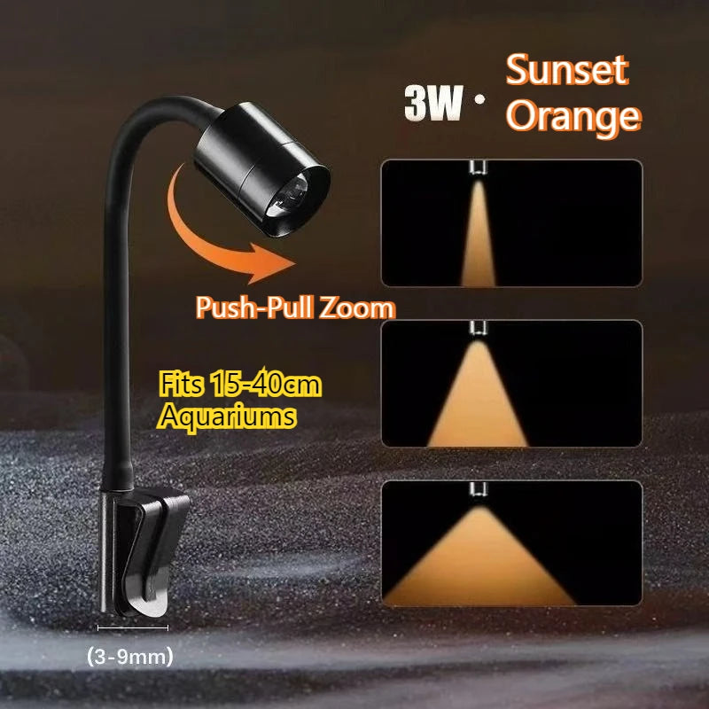 USB-Powered Mini Spotlight for Small Aquariums