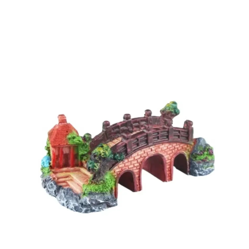 Aquarium Artificial Barrel Cave Resin Ornaments Decorations