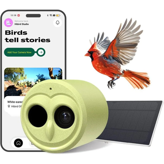 Hibird 4K HD Smart Bird Feeder Camera Solar Powered