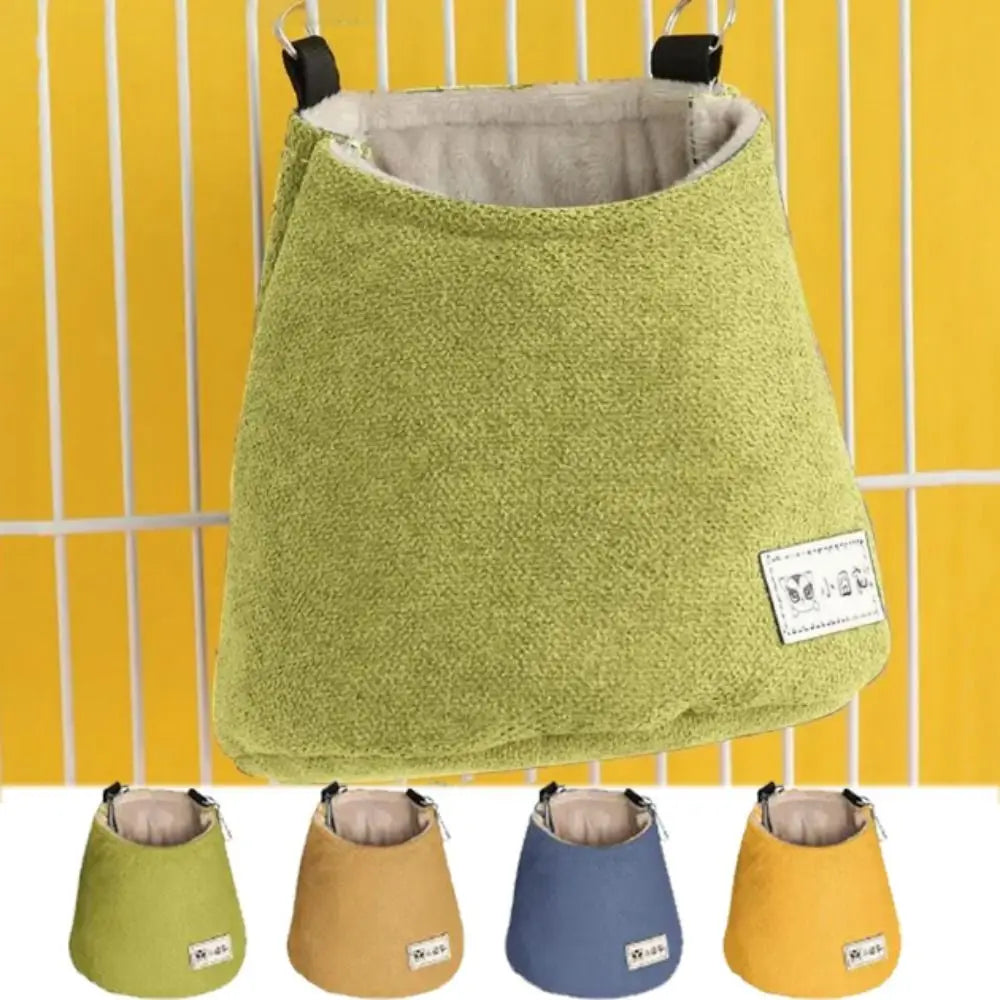Opening Winter Sugar Glider Pouch Cloth/Plush Soft Squirrel Bed Cage with Hook Comfortable