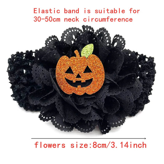 50pcs Halloween Dog Bow Tie Set