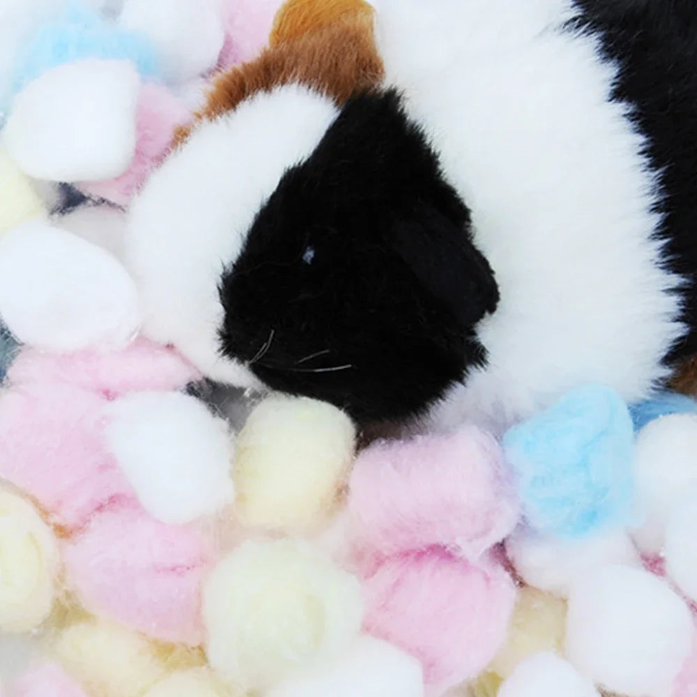Colorful Winter Keep Warm Cotton Ball Cute Cage House Filler