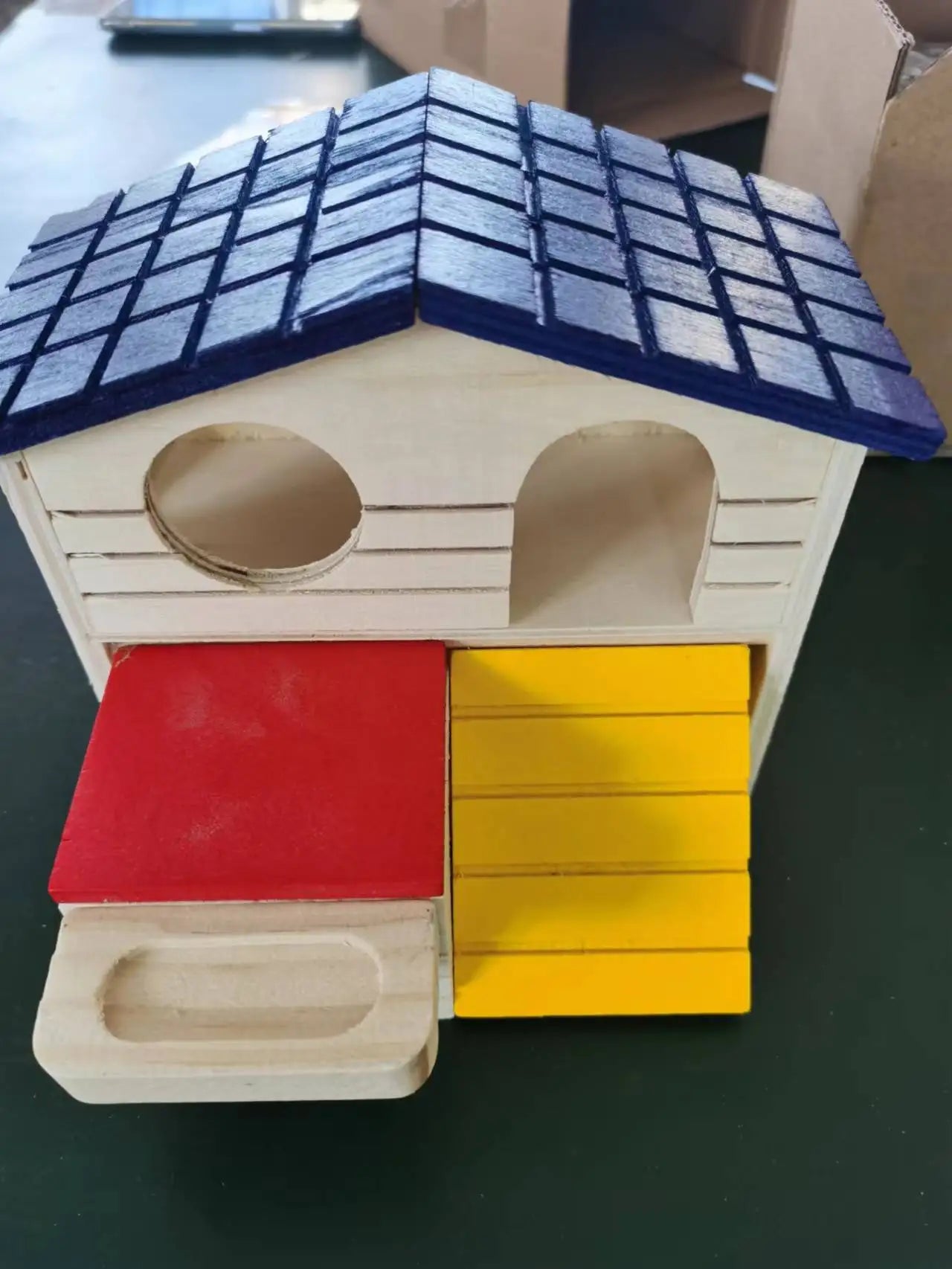 Layered Wooden House Hamster House Fun Little Pet Villa