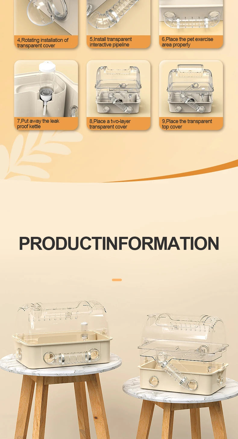 t Hamster Pipe Cage Hamster cage oversized luxury villa
