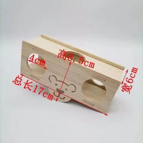 Hamsters House DIY Wooden Gerbil Hideout Bridge