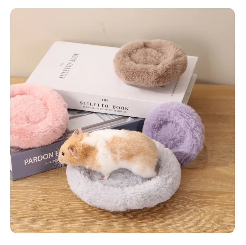 Hamster Bed Pad Pet Nest Plush Soft Warm Cotton