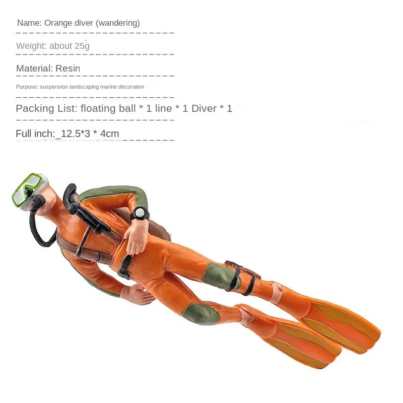 Diver Figure Diving Model Action Figure Miniature Sea Animal