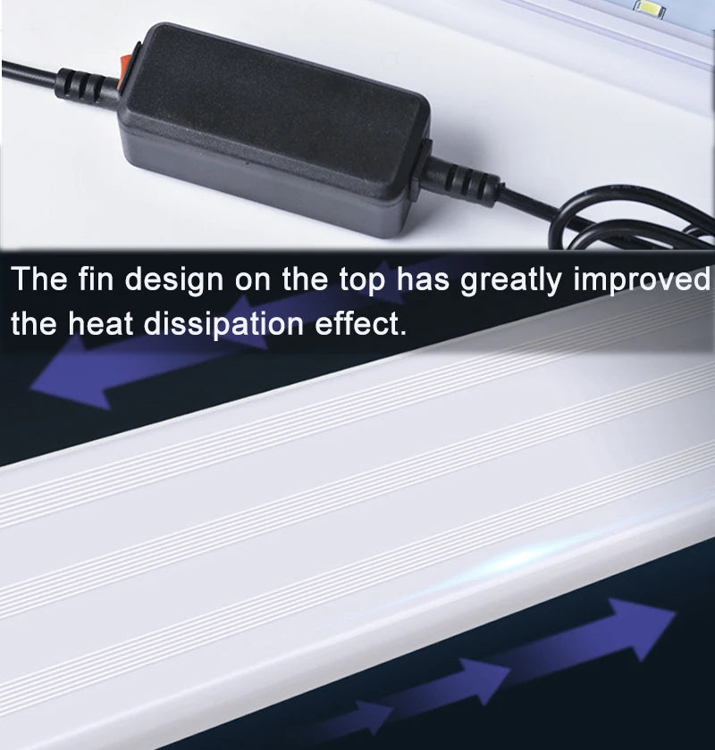 Super Slim Fish Tank Aquatic Plant Grow Lighting Waterproof