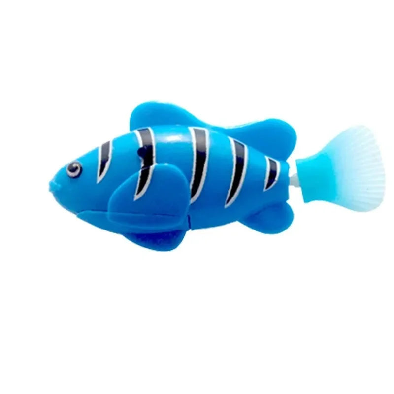 New Cat Toy LED Interactive Swimming Robot Electronic Fish Toys Cute Styling Glowing Simulation Electric Fish Toy Pet Products