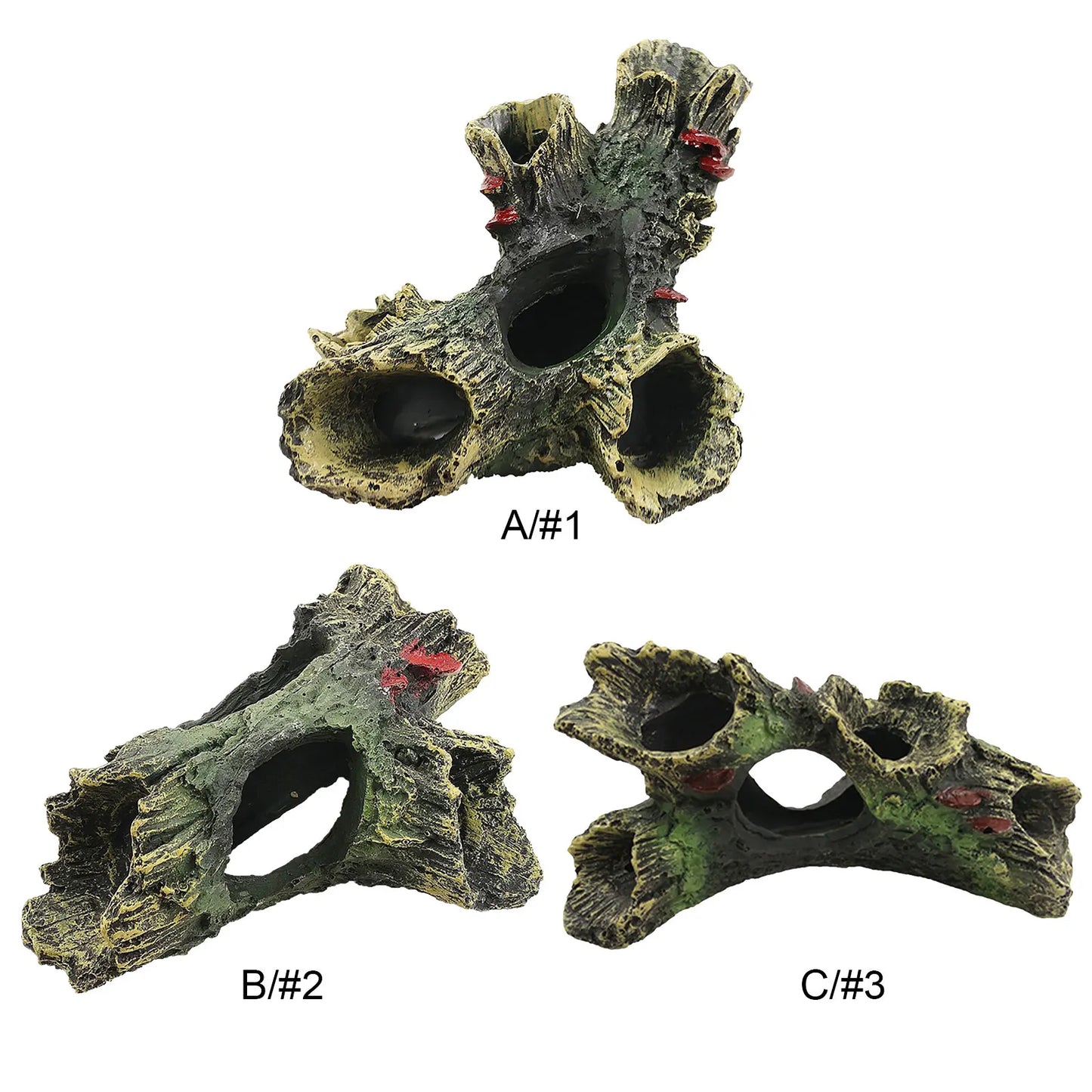 Aquarium Hollow Log Decor Multifunction