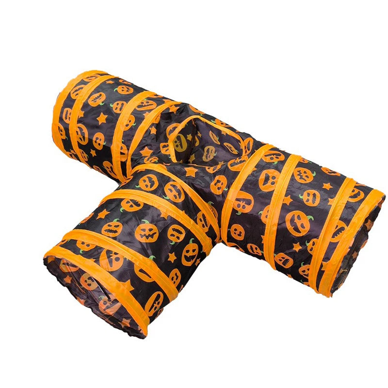 Cat Toy Halloween Foldable Tunnel