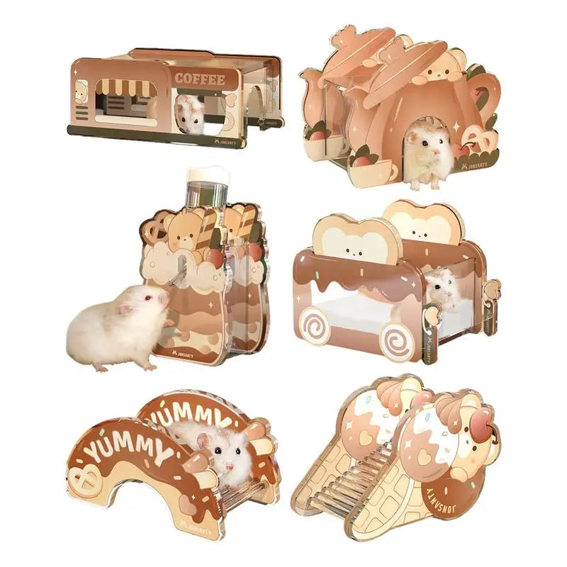 Pet House Play Activity Hamster Cage Hideout Toy