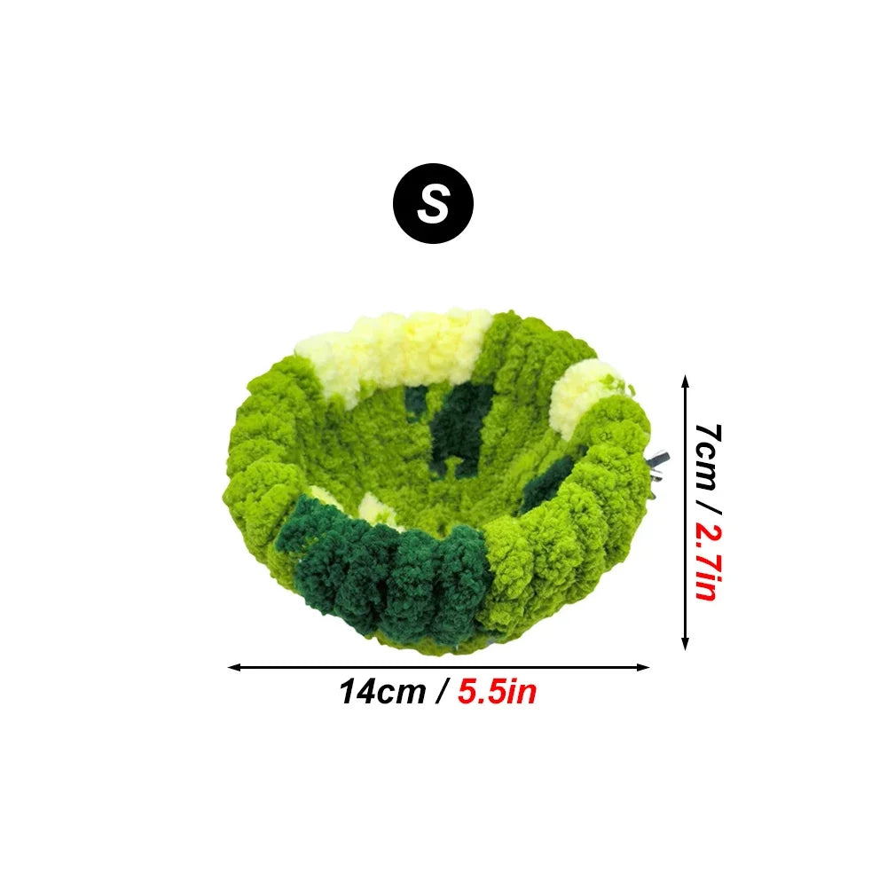 Autumn & Winter Plush Bird Nest – Cozy Round Sleeping Bed for Parrots & Small Birds