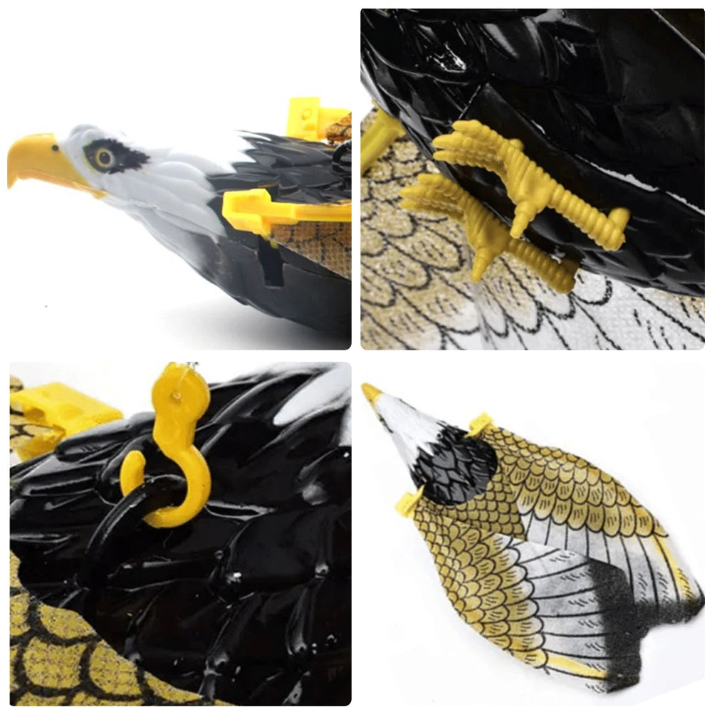Automatic Interactive Cat Toy with Simulation Bird Design Funny Self-Hanging Door Scratch Rope Eagle Cat Stick for Entertainment