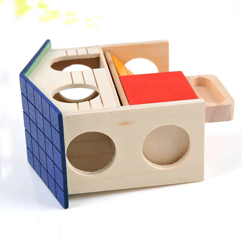Layered Wooden House Hamster House Fun Little Pet Villa