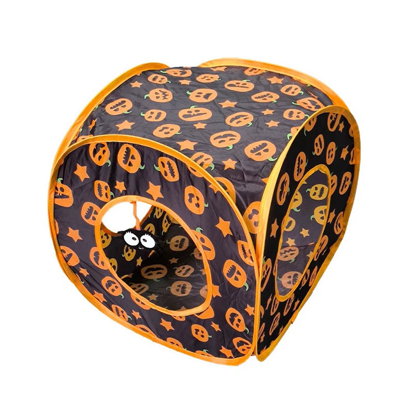 Cat Toy Halloween Foldable Tunnel