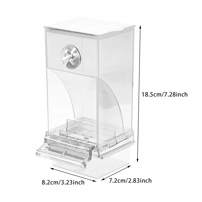 Acrylic No Mess Bird Feeders Automatic
