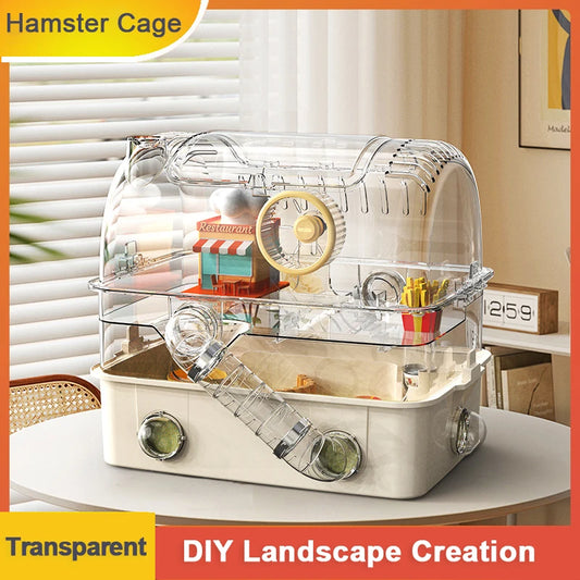 t Hamster Pipe Cage Hamster cage oversized luxury villa