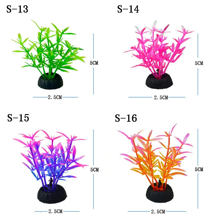 Aquatic Plants Simulation Water Weeds Ornament Fish Tank Grass