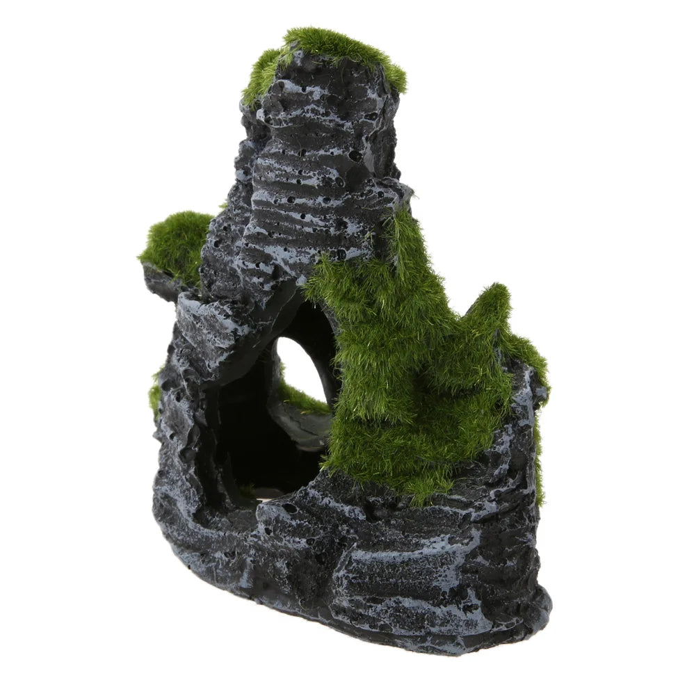 Aquarium Hollow Log Decor Multifunction
