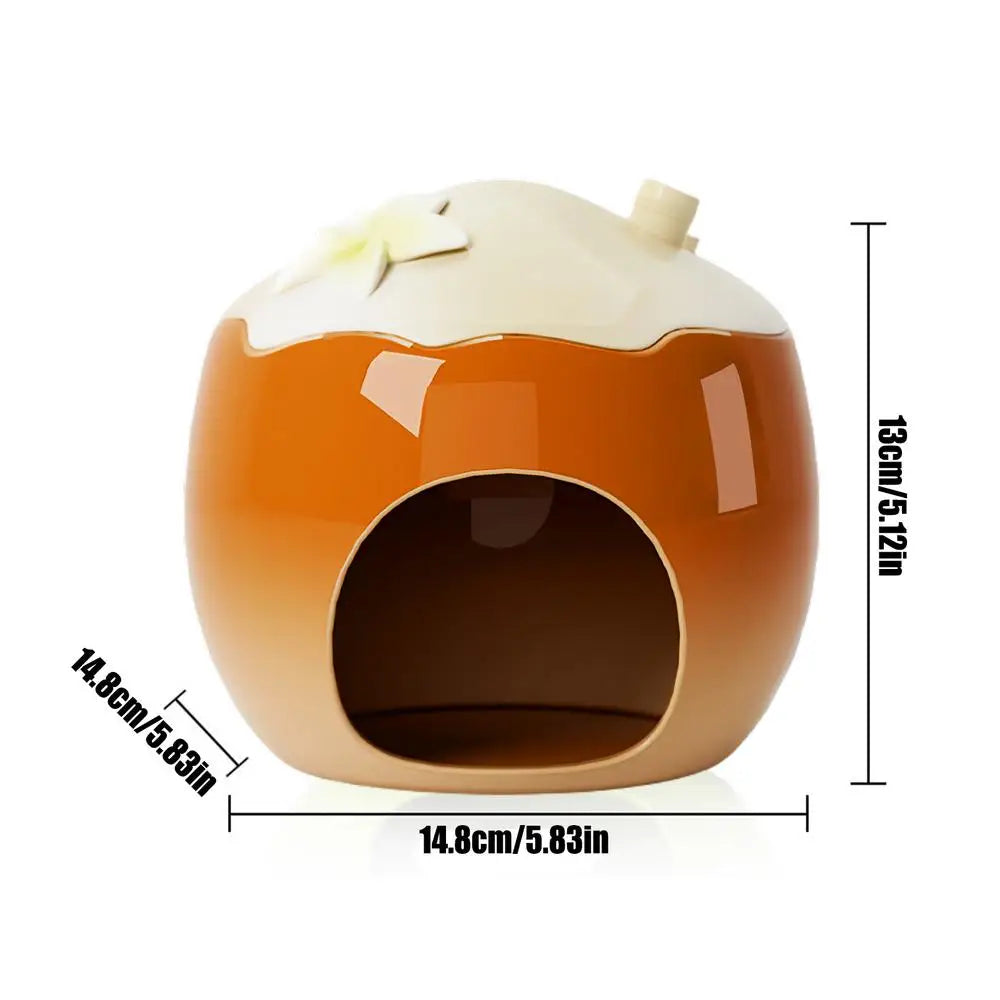 Cool Hamster House Ceramic Hamster Cooling Nest