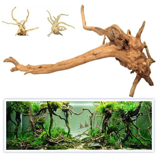 Fish Tank Decoration Natural Wooden Small Habitat Roots Driftwood Scenery