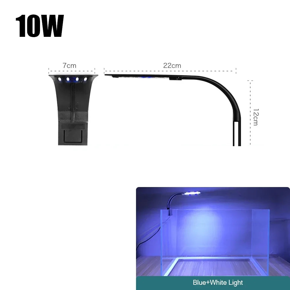 Aquatic Plant Lighting Waterproof Clip-on Lamp For Fish Tank Plants Grow Light