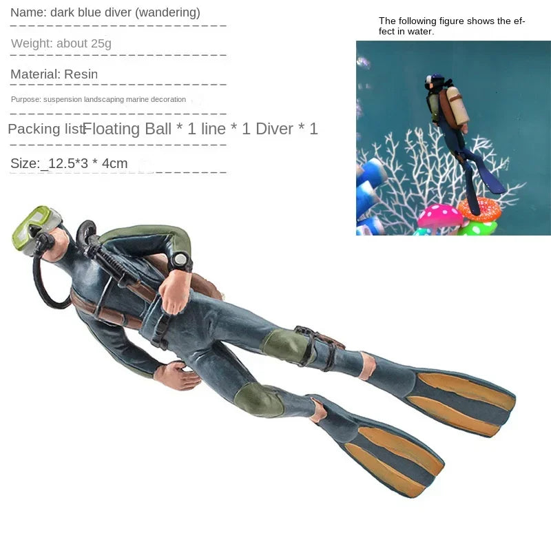 Diver Figure Diving Model Action Figure Miniature Sea Animal