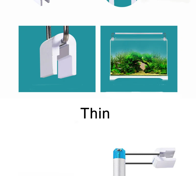 Super Slim Fish Tank Aquatic Plant Grow Lighting Waterproof