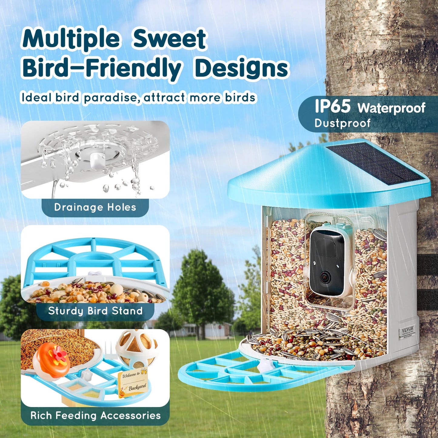 SucceBuy Smart Bird Feeder with Camera