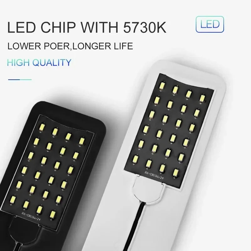 Aquatic Plant Lighting Waterproof Clip-on Lamp For Fish Tank Plants Grow Light