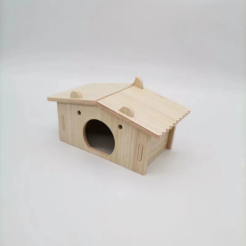 Hamsters House DIY Wooden Gerbil Hideout Bridge