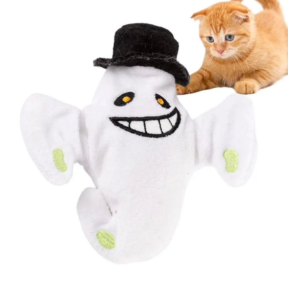 Touch-Activated Flapping Cat Pumpkin