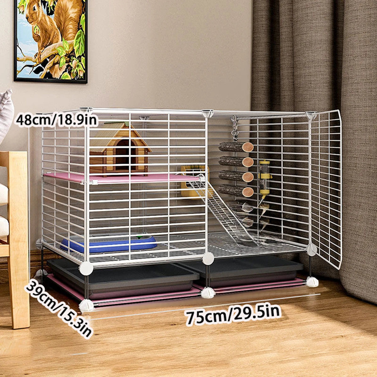 Squirrel sugar glider special cage for raising flower branch hamster