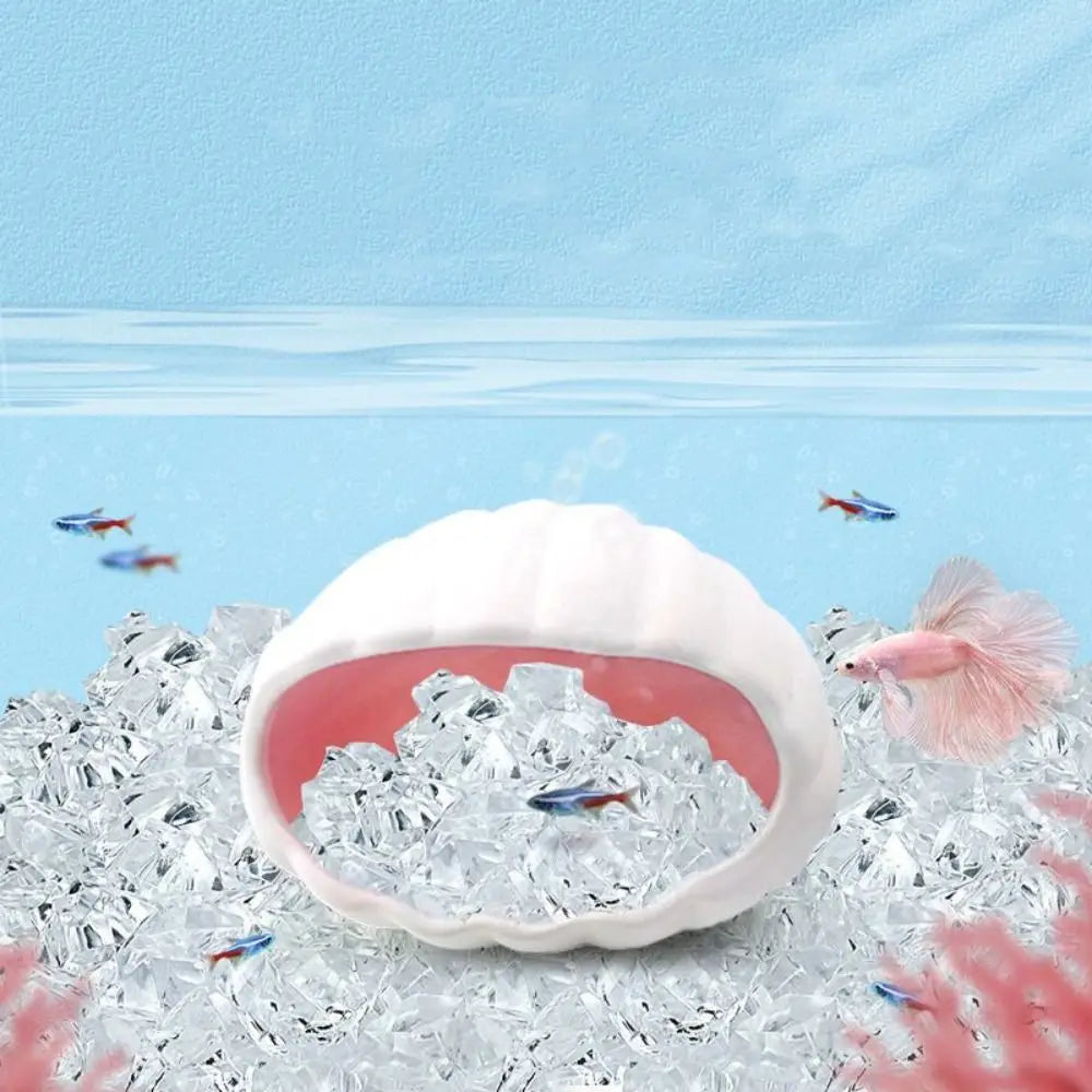 Desktop Ornament Ceramic Hamster Nest Cooling Cartoon Pet Shelter Cute Creative Hamster Bed Jewelry Storage