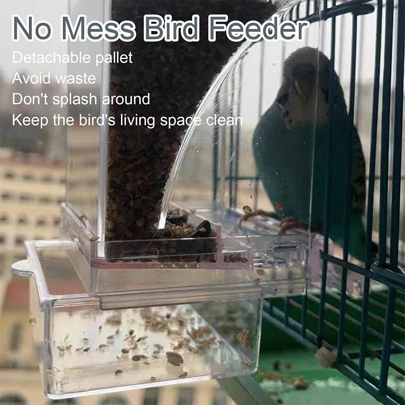 Acrylic No Mess Bird Feeders Automatic