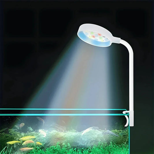 Aquarium Light With Adapter LED Clip On Fish Tank Light
