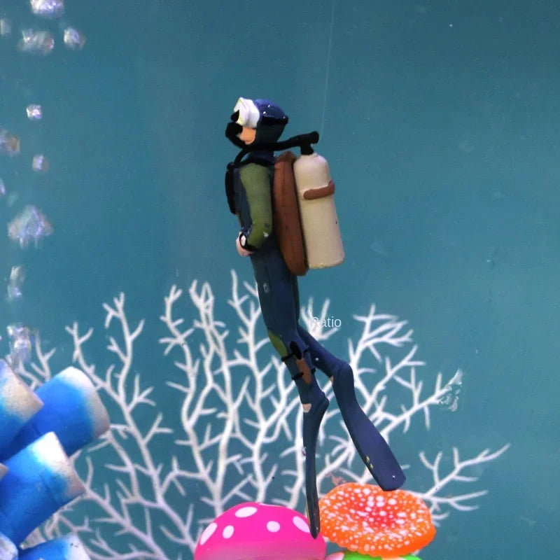 Diver Figure Diving Model Action Figure Miniature Sea Animal